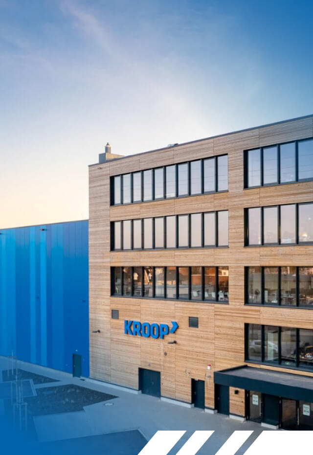 Kroop EcoHub Außenansicht Verwaltungsgebäude