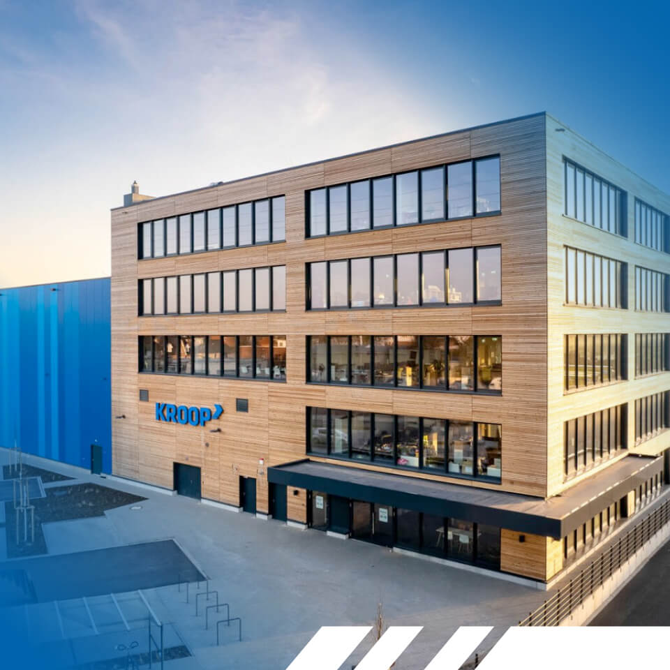 Kroop EcoHub Außenansicht Verwaltungsgebäude