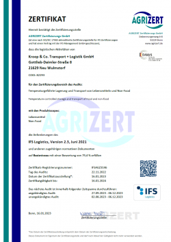 IFS Zertifikat Kroop