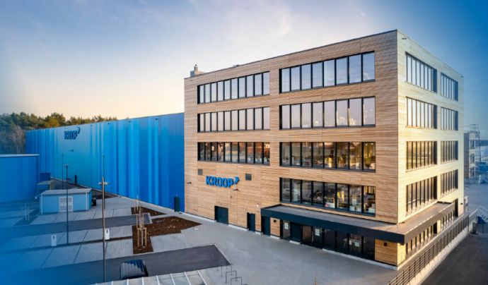 Kroop Leitgedanke Außenansicht Eco Hub Verwaltungsgebäude