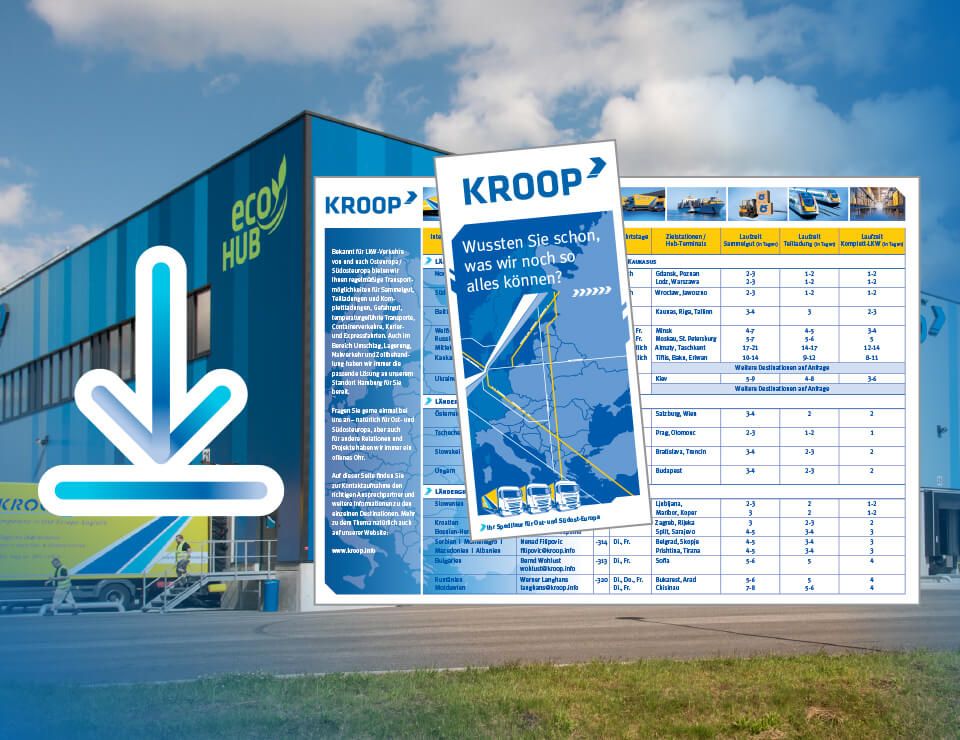 Kroop departure schedule