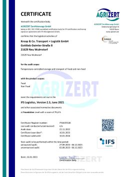 IFS Certificate Kroop